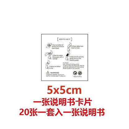 40pcs temporary frozen tattoos for