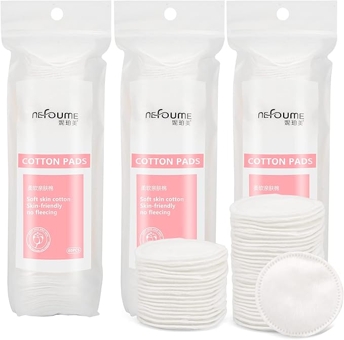 Premium cotton rounds for face