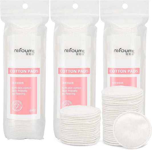 Premium cotton rounds for face