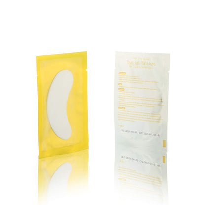 100 Pairs Set Under Eye Pads, Comfy and Cool Under Eye Patches Gel Pad for Eyelash Extensions Eye Mask Beauty Tool (Gold)