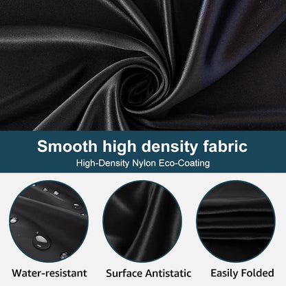 Beard Bib Beard Apron, Beard Bib Hair Catcher for Men Shaving, Non-Stick Beard Bib Apron for Men with Strong Suction Cups, Gifts for Men Husband, Grooming Kit for Men - Black