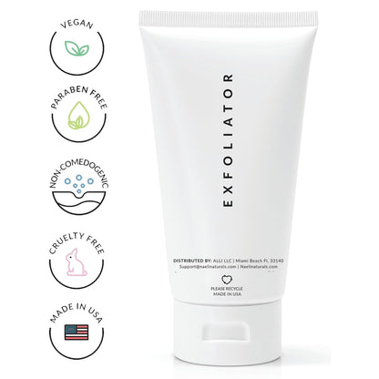 NAELI AHA/BHA Exfoliating Face Wash - 10% Glycolic Acid & Salicylic Acid Cleanser, Anti Aging Acne & Wrinkle Reducing Facial Exfoliant, Pore Minimizer & Brightening Gel, 6 oz