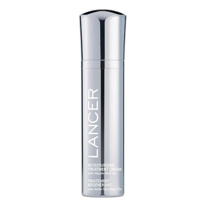 Lancer Skincare Retexturizing Treatment, Daily Moisturizing Cream with 10% Glycolic Acid, 1.7 Fl Oz