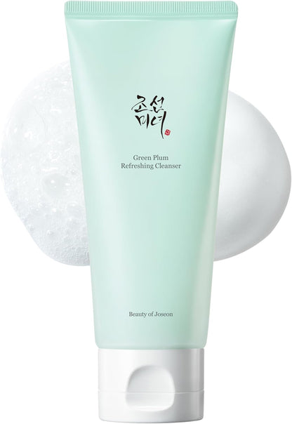 Beauty of Joseon Green Plum Refreshing Cleanser Gel Type Deep Pore Cleansing, Acne Face Wash, Blackhead Remover for All Skin Types, Korean Skincare 100ml, 3.38 fl.oz