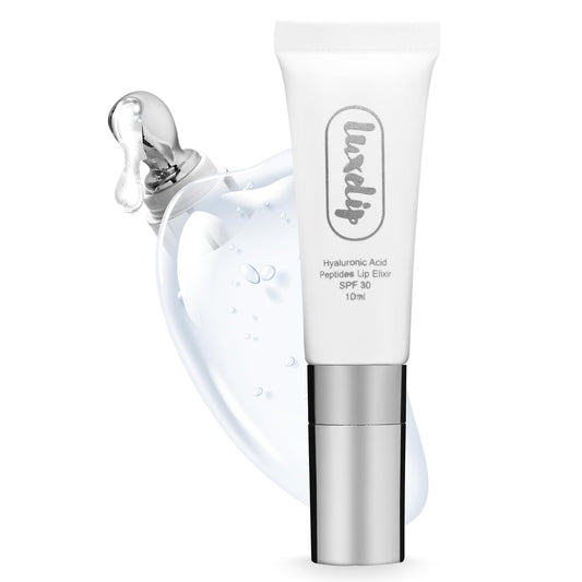 Tinted Lip Balm Elixir for OIder Women, Hydrating Vegan Lip Care with Sheer Color & Moisturizing Glow – Non-Sticky Nourishing Lip Treatment for Soft, Smooth Lips (Naturally Clear 10ml)