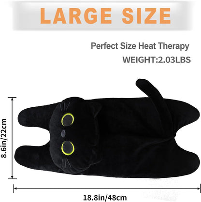 Microwave Heating Pad for Cramps Pain Relief, 19 * 9" Microwavable Heating Pads for Back, Neck Shoulder, Cute Microwave Heating Pad Stuffed Animal, Moist Heat Pack, Lavender