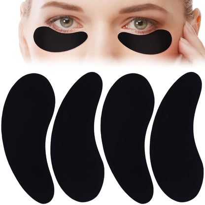 Under Eye Patches 2 Pairs, Silicone Reusable Eye Patches, Under Eye Mask for Skin Care Effect to Reduce Wrinkles and Fine Lines (Black)