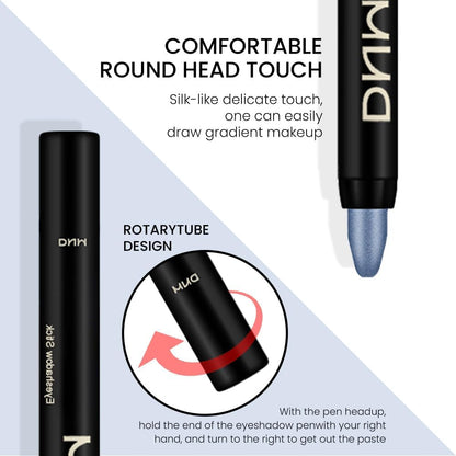 evpct 2Pcs Cream Eyeshadow Sticks Set for Eyes Sky Blue & Greenish Cyan Shimmer Eye Crayon Shadow Brightener Stick Pencil Pen Bulk sombras en crema para ojos 10+12