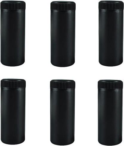 6pcs Plastic Loose Powder Bottle, Mini Empty Talcum Bottle Refillable Cosmetic Powder Dispenser Travel Cosmetic Glitter Eye Shadow Shaker with Sifter and Lids(60ml)