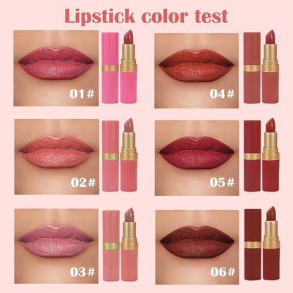 Coral Pink Metallic Lipstick for Women,Lightweight Shimmer Frosted Lipstick,Glitter Lip Gloss Stain Long Lasting Waterproof Smudge Proof 24 Hour Full Coverage Lip Makeup,Vegan
