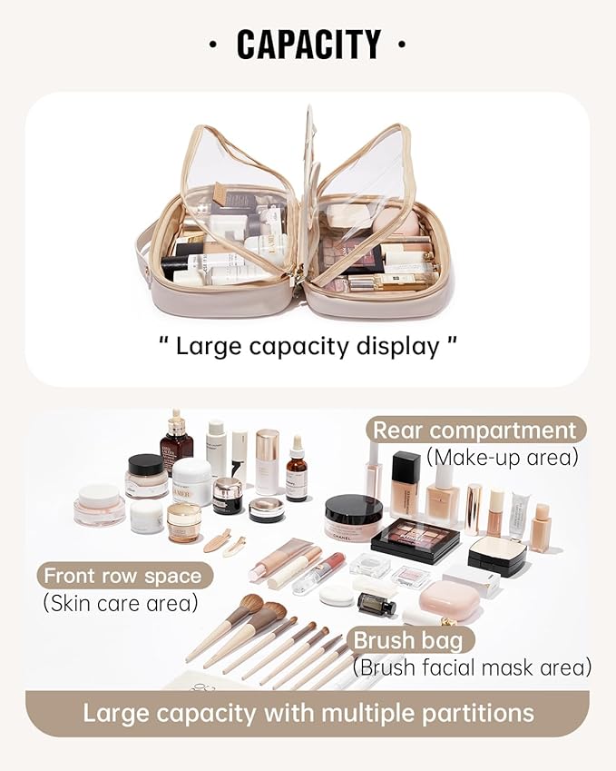 Eachy travel makeup bag,large capacity