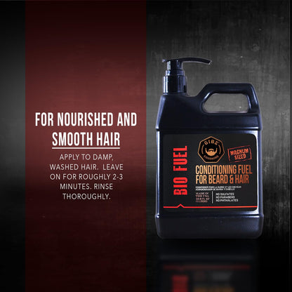 GIBS BioFuel Hair Conditioner For Men - Beard & Hair Conditioner Moisturizing, Liter, 33.8 Fl Oz (Pack of 1)