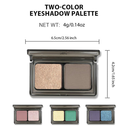 AMY'S DIARY 2 Color Shimmer Matte Eyeshadow Palette 4 pcs set – Shimmer matte Shades eye shadow for Eye Makeup, Long-Lasting & Highly Pigmented, Vegan & Cruelty-Free for woman (01+02+03+04)