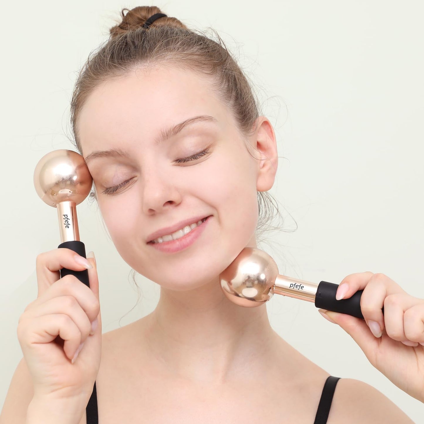 Ice Globes for Face & Eyes, Unbreakable Stainless Steel Cryo Sticks for Beauty Routines, Facials Cold Roller Colling Globes for Puffiness, Wrinkles, Dark Circles, Headaches