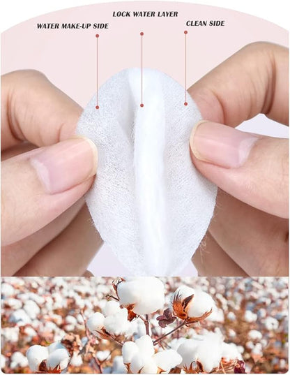 Premium cotton rounds for face