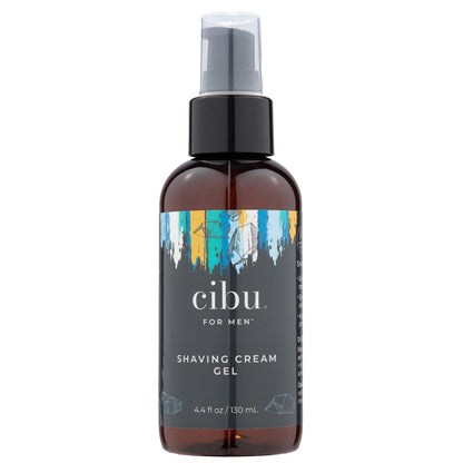 Cibu for Men Shaving Cream Gel 4.4 oz - Smooth Glide Shave Cream for Men with Shea Butter, Aloe, and Nourishing Oils to Protect Skin and Reduce Irritation