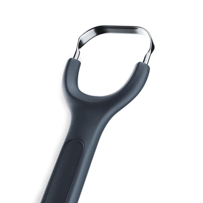 Venneir® Tongue Scraper with Travel Case, Oral Glide Pro–Bad Breath Treatment, Medical-Grade Stainless Steel– for Adults & Kids. 100% Rustproof, Sleek & Effective Design (Midnight Grey)
