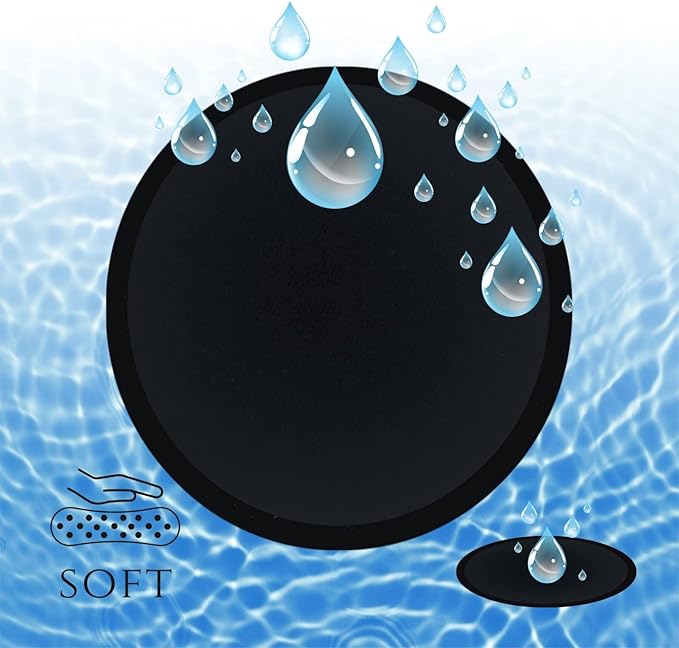 Black organic reusable cotton rounds,12pcs