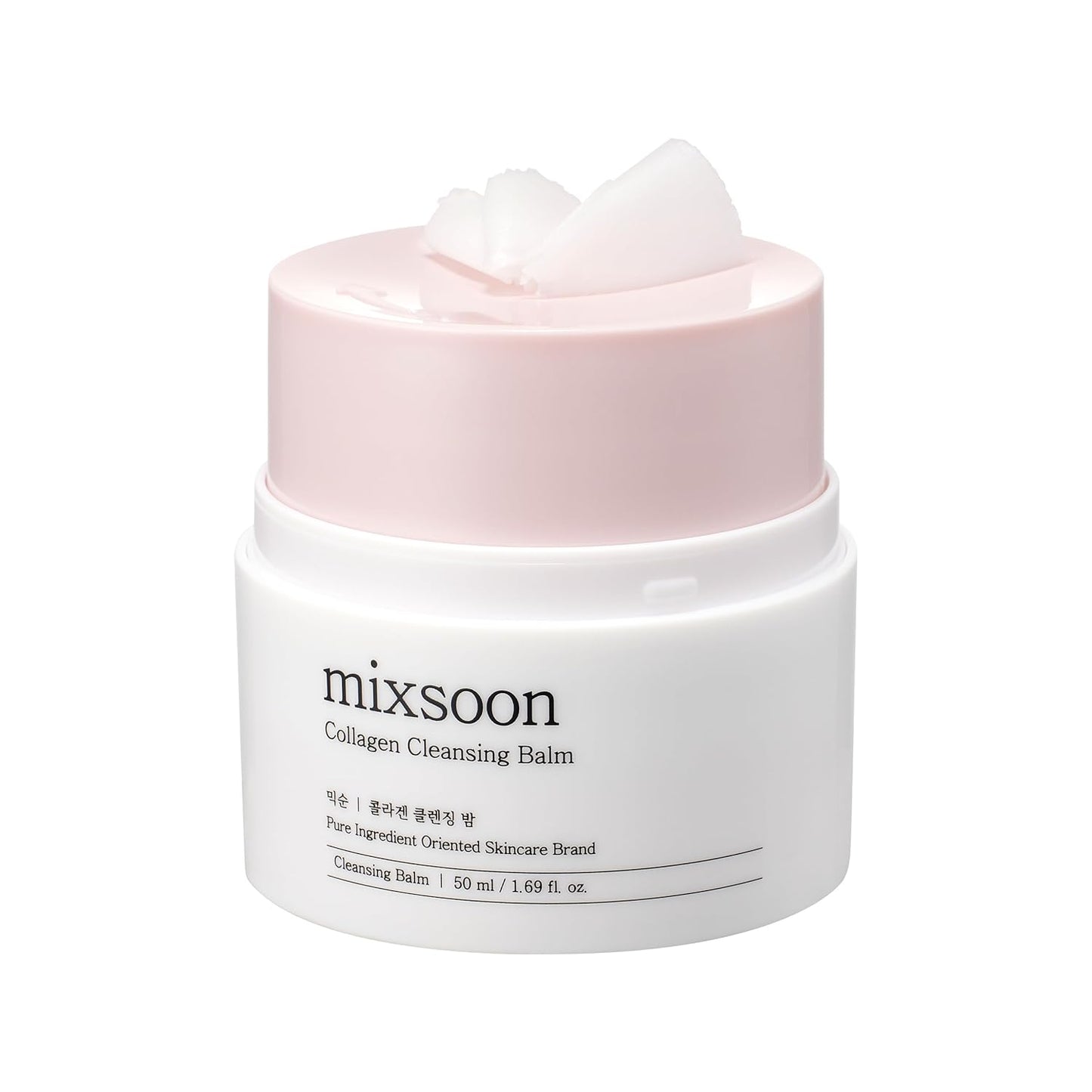 mixsoon Collagen Cleansing Balm Non-Greasy Soft Melting Lightweight Grinding Balm Hydrating Remover For Korean Glass Skin Care 1.69 Oz. / 50ml