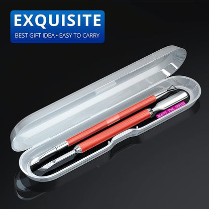 2PCS Metal Red Cuticle Pusher