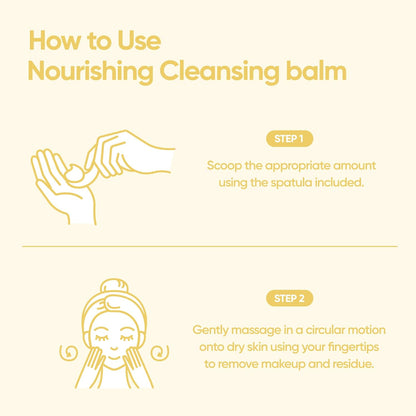 BANILA CO Clean it Zero Nourishing Cleansing Balm | Korean Makeup Remover for Dry Skin | Vegan | Cleansing Oil, Facial Cleanser Made with Ginseng Root & Soybean Peptide (100ml / 3.38 fl. oz)