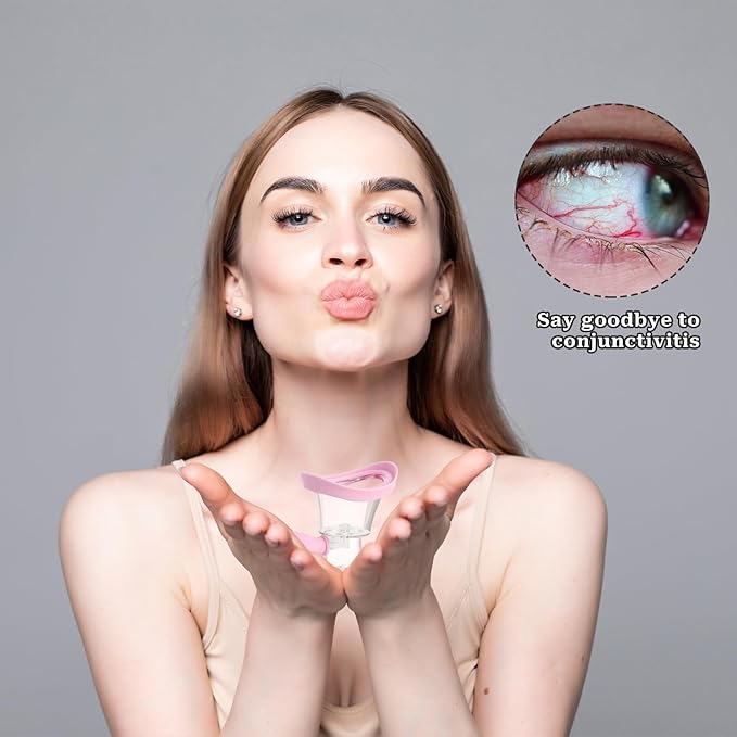 Eye wash kit, transparent eye