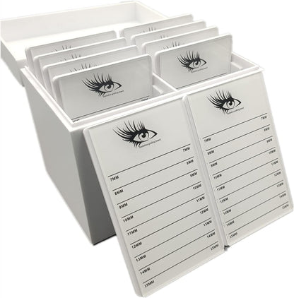 May healthbeauty 10 Layers Acrylic Eyelash Storage Box, Makeup Organizer False Eyelashes Glue Pallet Holder Grafting Extension Close-Packed Display