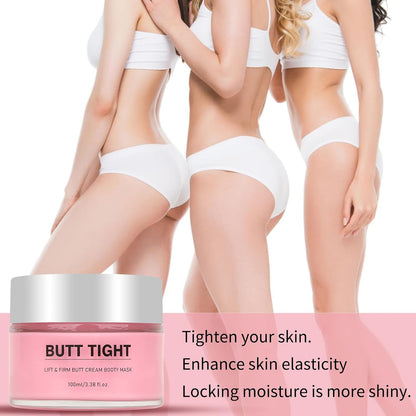 Butt Tight Lift Cream，Hip Firming Lifting and Firming Cream,Significantly Tighten the Leg Skin, Lift and Tighten the Body Cream to help Reduce the Appearance of Cellulite