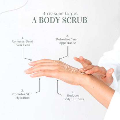 Olive Oil + Vitamin C Body Scrub 10 oz - A long lasting hydration while improving its texture - The best stocking stuffer