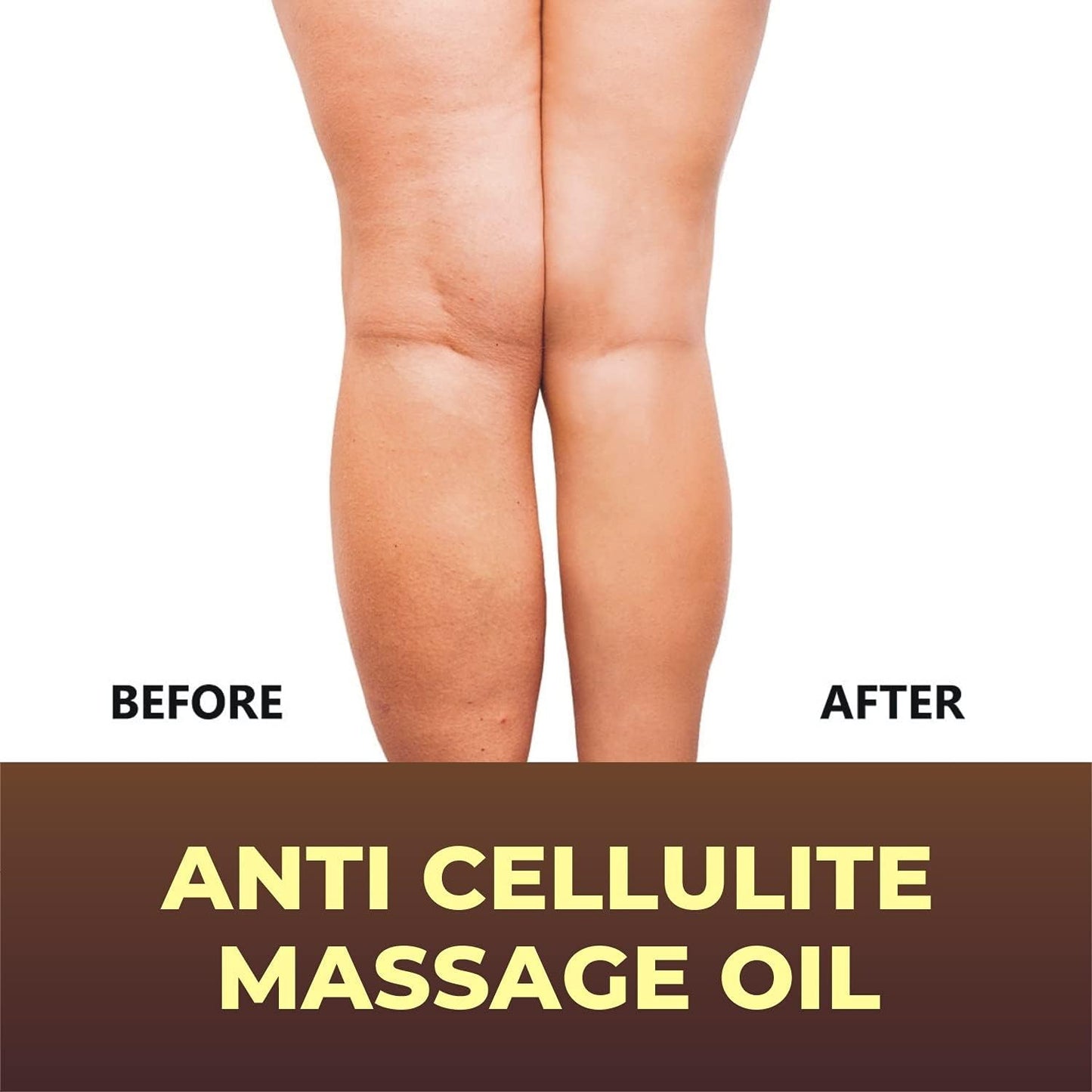 First Botany, Anti-Cellulite Massage Oil Infused with Collagen & Stem Cells - Natural Cellulite & Stretch Mark Treatment for Men & Women - 8 oz