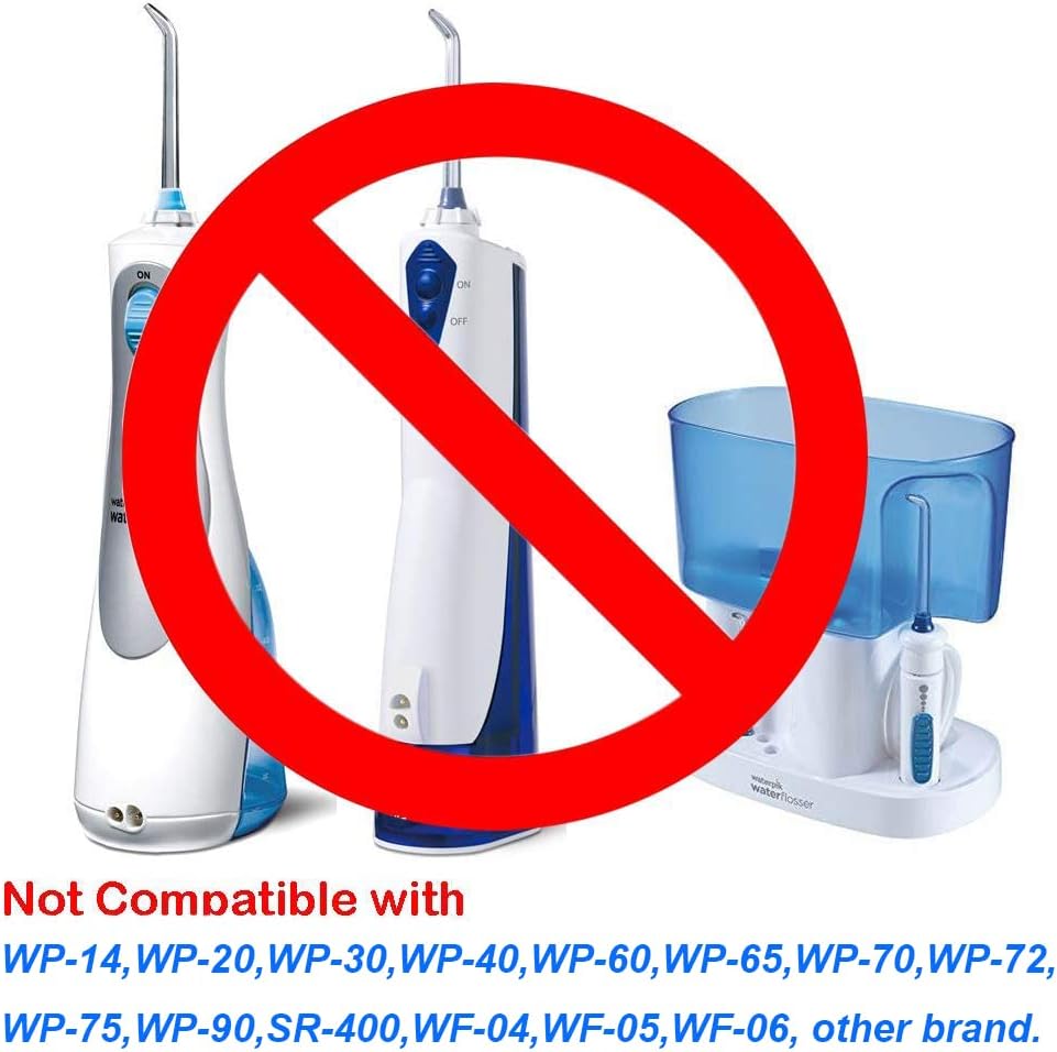 Replacement Classic Jet Tips Compatible with Waterpik Water Flossers and Other Brand Oral Irrigators, Flosser Refill Replacement Heads, Classic Jet Nozzle Accessories (6-Pack)