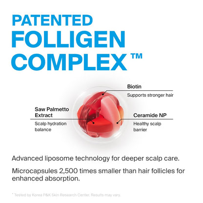 Dr.FORHAIR Folligen Deep Clean Cooling Shampoo | Korean Hair Care | Clarifying & Cooling Scalp Shampoo, Anti Dandruff | For Hair Thickening & Fuller Looking, 16.91 fl oz