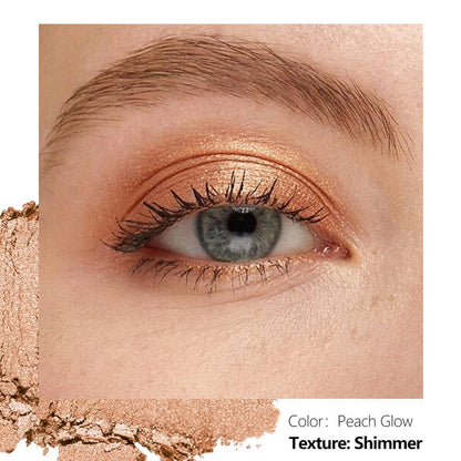 Magnetic Eyeshadow Soft Peach with Hints of Yellow and Pink, Satin Finish, Easy to Blend, Magnetic Pan for DIY Makeup Palette (Peach Glow)