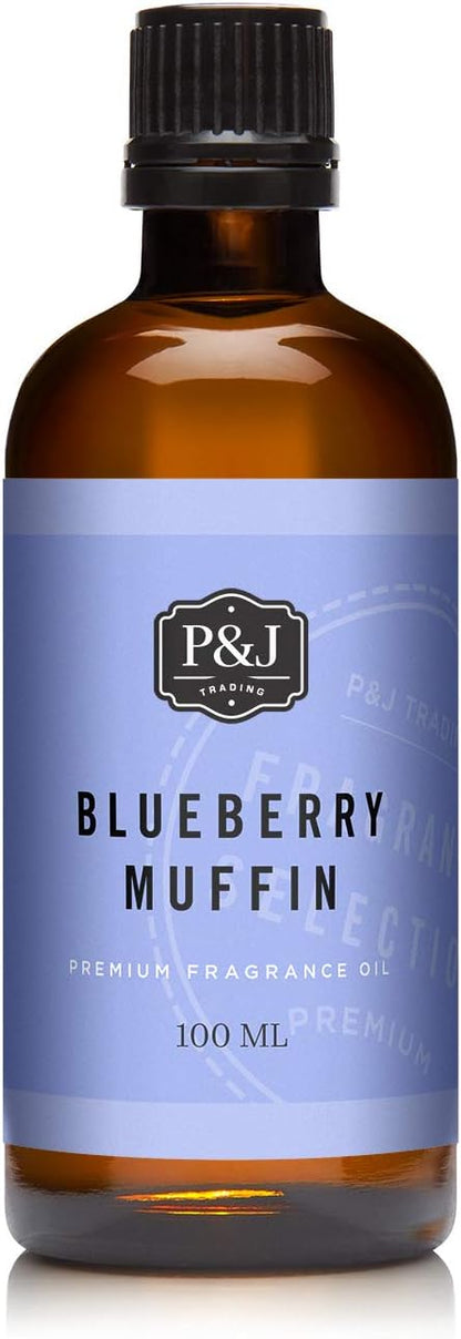 P&J Trading Fragrance | Blueberry Muffin Oil 100ml - Candle Scents for Candle Making, Freshie Scent, Soap Making Supplies, Diffuser Oil Scents
