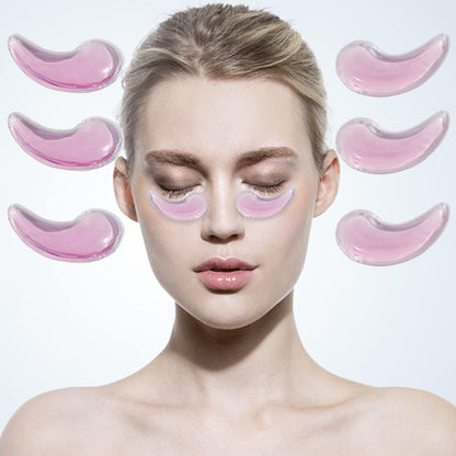 Eye Pad, Gel Eye Pad, Cooling Eye Pads, Gel Eye Mask,Gel Ice Pack, Cooling Ice Eye Masks, Hot Cold Eye Mask, Eye Ice Pack, Gel Eye Mask for Puffy Eyes, Migraine, Puffiness(6 pcs)