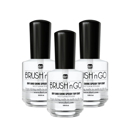 duri Brush’n Go Dry and Shine Speedy Top Coat (Brush'N Go (Pack of 3))
