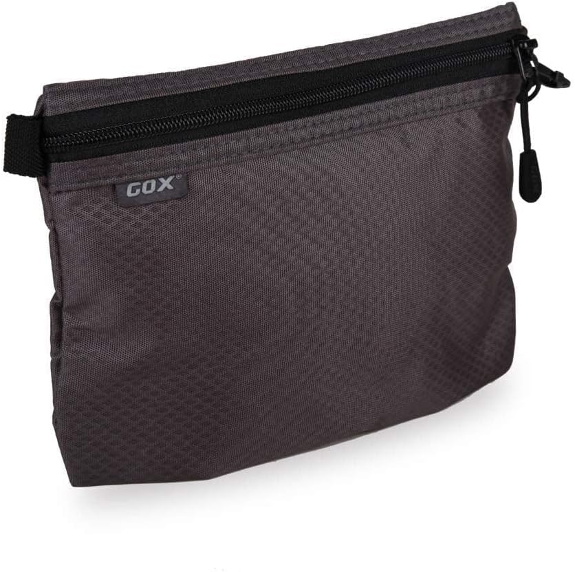 GOX Small Toiletry Bag for Men Bulk Cosmetic Bag Dopp Kit Carry On Zipper Pouch Organization Nylon Packing Sack Waterproof(Grey)
