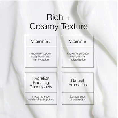 CLn® Hair & Scalp Mask Conditioner - Deep Conditioner for Hair & Scalp Prone to Dryness & Damage, Paraben-Free & Dye-Free, Scented by Eucalyptus, 6 fl. oz.