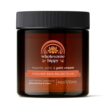Cooling Pain Relief Plus Magnesium Cream with Vitamin D3 – All Natural with Arnica, Turmeric, Menthol, MSM – Nourishing Muscle & Joint Cream – 4oz