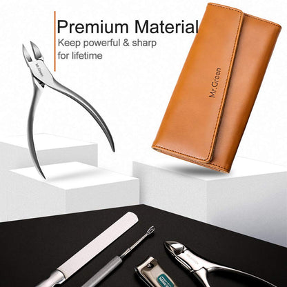 4 Pcs Manicure Set, Pedicure Sets, Nail Clipper Stainless Steel Professional Nail Cutter with Travel Case