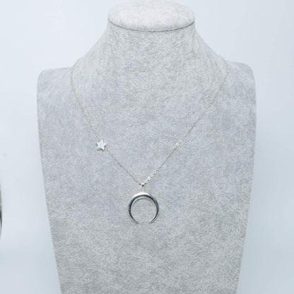 Bohemia Necklace with Pentagram Crescent star Pendant Boho Necklaces Chain Jewelry For Woman and Girls