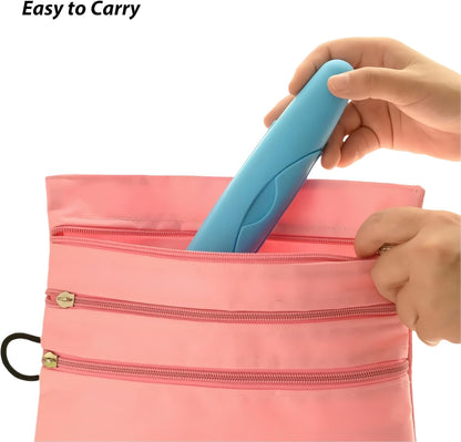 4 Pack Travel Toothbrush Case, Portable Toothbrush Travel Case with Large Toiletry Bag for Business Trip, Camping, Home