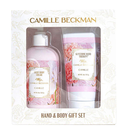Camille Beckman Hand and Body Duet Set, Silky Body and Glycerine Hand Cream, Camille