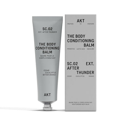 Akt The Body Conditioning Balm 3.4 Fl Oz, Firming Cream, Hydrating Body Balm with Olive Squalane & Lactic Acid, Vegan Moisturizer, Plastic Free, Sc.02 After Thunder, All Genders