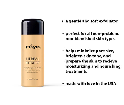 RAYA Herbal Facial Peeling Gel (110) | Gentle and Soft Exfoliator for Oily Skin | Helps Minimize Pores and Brighten Complexion