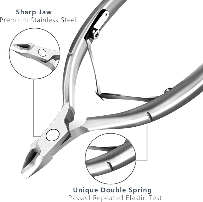 Cuticle trimmer with cuticle pusher