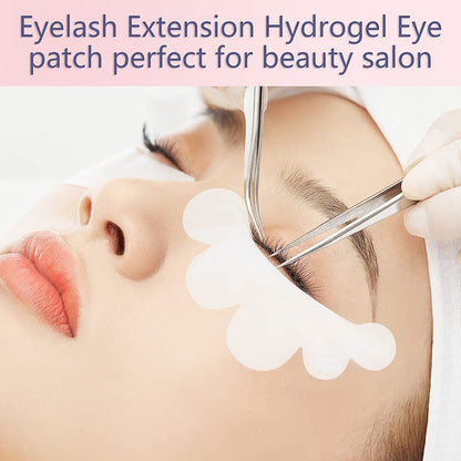 50 Pairs Eye Gel Pads, Lint Free Under Eye Patches for Eyelash Extensions, Premium Eye Mask Beauty Tool Kit (Pink)