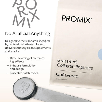 ProMix Nutrition Collagen Peptides, Unflavored - Hydrolyzed Collagen Protein Promotes Healthy Skin, Bones, Joints & Recovery Support - Add to Shakes, Smoothies, Beverages - 2.5 Pound