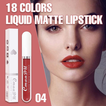 evpct 1Pcs Orange Red Liquid Matte Lipstick Lipgloss Set for Women, labiales mate 24 horas originales matte larga duracion 24 Hour Lipstick Lip Stains Long Lasting Waterproof 24, 04#