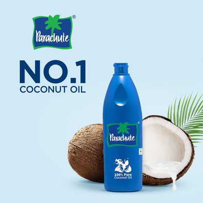 Parachute Coconut Oil| 100% Pure & Natural| Unrefined Coconut Oil| No Chemicals & Preservatives| Fresh Long Lasting Aroma| Untouched By Hands| 5.9 Fl oz | Pack of 4